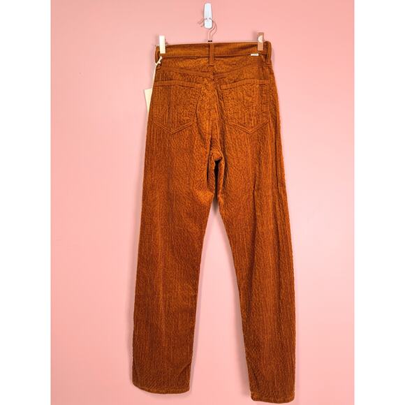 MOTHER Denim High Waist Study Hover Cord Jeans Size 25 Brown - Picture 6 of 6